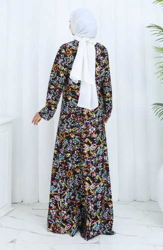 Schwarz Hijab Kleider 2135-01