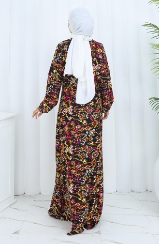 Schwarz Hijab Kleider 2135-02