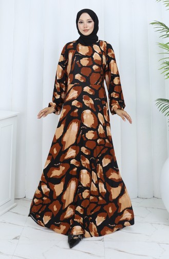 Brown İslamitische Jurk 2136-01