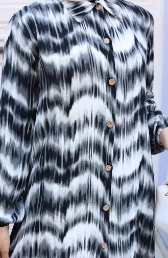 Viscose Stof Tuniek Broek Tweedelig Pak 0142-01 Zwart 0142-01