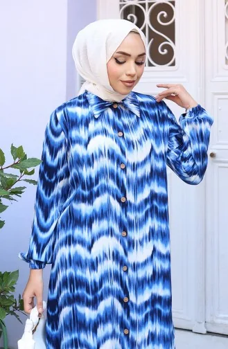 بدلة مزدوجة من قماش الفسكوز 0142-04 ساكس 0142-04