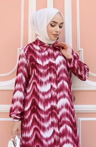 Viscose Stof Tuniek Broek Dubbel Pak 0142-05 Bordeauxrood 0142-05