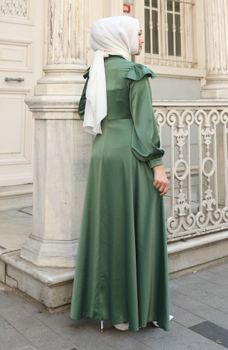 Grün Hijab-Abendkleider 5805-06