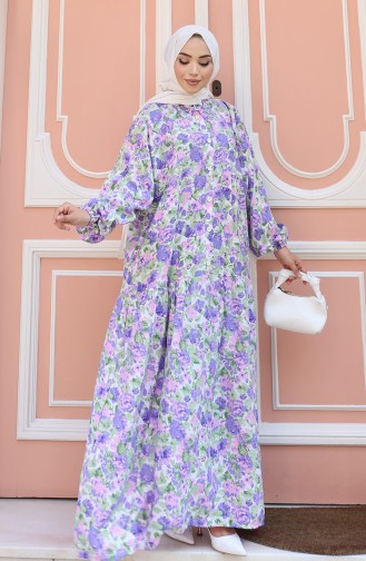 Violet Hijab Dress 2148-02