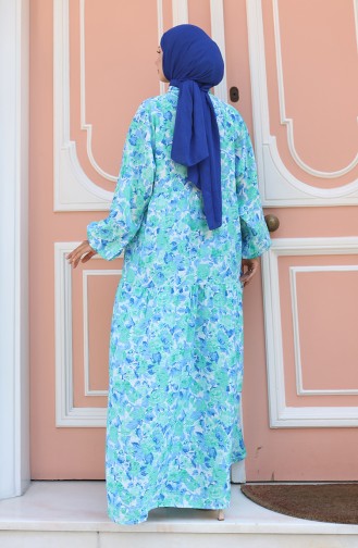 Green Hijab Dress 2148-03