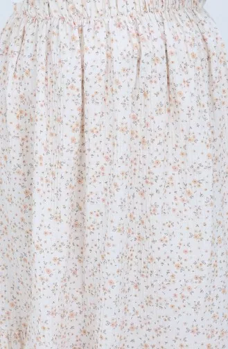 تنورة بخصر مطاطي 0144-03 بيج 0144-03