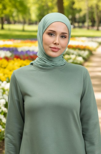 Ensemble Double Pantalon Tunique à Deux Cordes 0044-32 Vert 0044-32