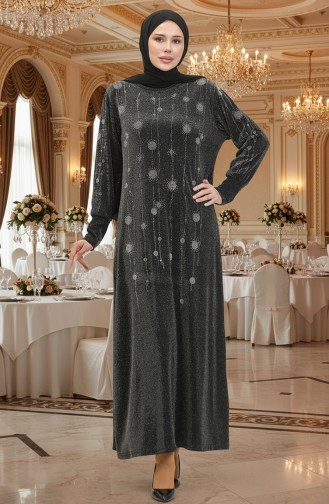 Habillé Hijab Noir 0153-01