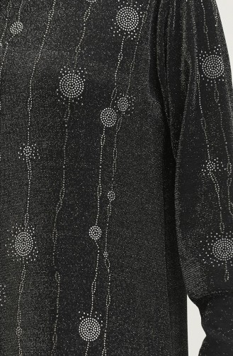 Habillé Hijab Noir 0153-01