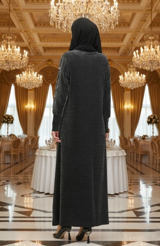 Habillé Hijab Noir 0153-01