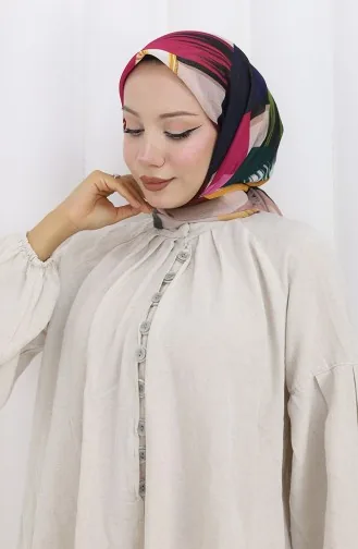 وشاح مطبوع رقميًا 70320-06 بلون بني فاتح 70320-06