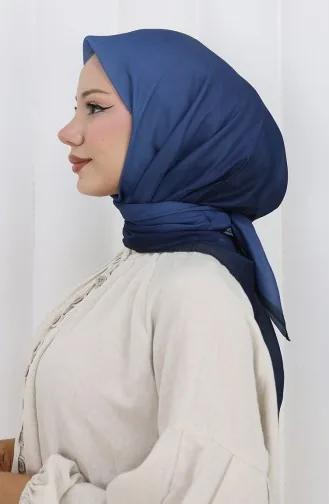 Düz Soft Eşarp 202504-03 İndigo