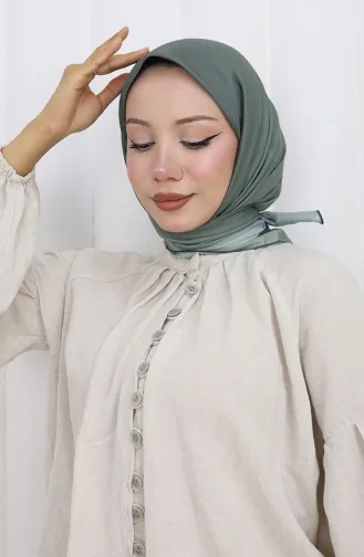 وشاح ناعم سادة 202504-06 أخضر مقولب 202504-06