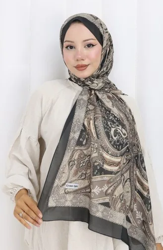 Ethnic Pattern Soft Scarf 202501-05 Black 202501-05