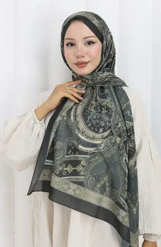 Ethnic Pattern Soft Shawl 202501-06 Black Gray 202501-06