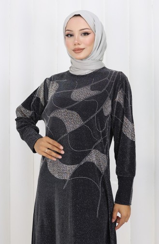 Black İslamitische Avondjurk 0149-03