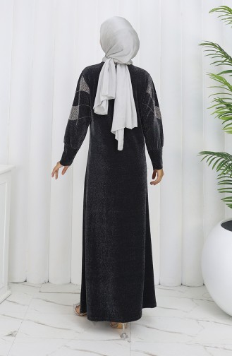 Black İslamitische Avondjurk 0149-03