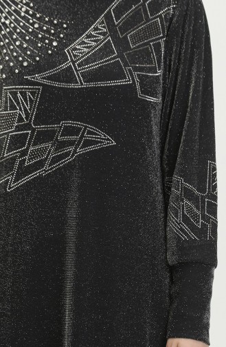 Habillé Hijab Noir 0150-07