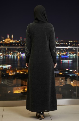 Habillé Hijab Noir 0150-07
