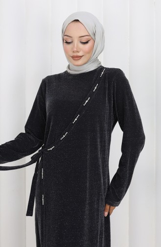 Habillé Hijab Gris 0152-02