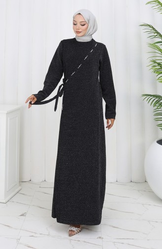 Habillé Hijab Bleu Marine 0152A-01