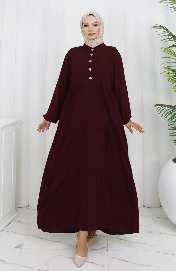 Viskose Kleid 4068-07 Pflaume 4068-07