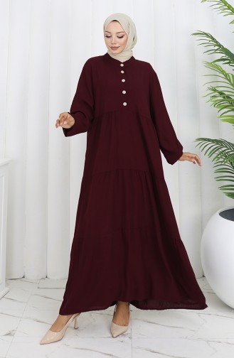 Robe En Viscose Grande Taille 4068-07 Prune 4068-07