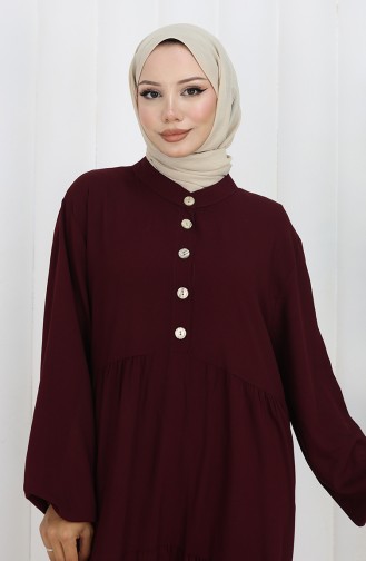 Robe En Viscose Grande Taille 4068-07 Prune 4068-07