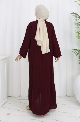 Robe En Viscose Grande Taille 4068-07 Prune 4068-07