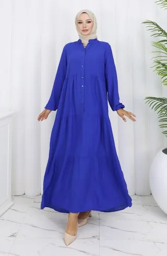 Robe Demi-boutonnée En Tissu Viscose 4125-06 Saks 4125-06