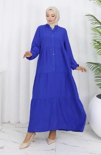 Robe Demi-boutonnée En Tissu Viscose 4125-06 Saks 4125-06