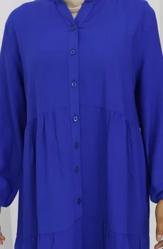 Robe Demi-boutonnée En Tissu Viscose 4125-06 Saks 4125-06