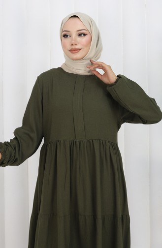 فستان كاكي 2149-08