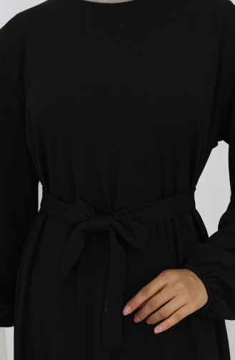 Schwarz Hijab Kleider 2150-02