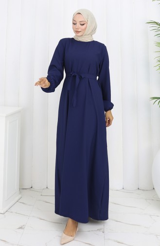 Dunkelblau Hijab Kleider 2151-01