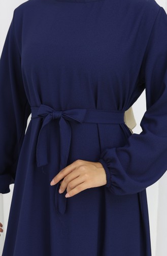 Dunkelblau Hijab Kleider 2151-01