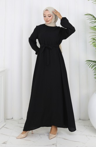 Black İslamitische Jurk 2153-01