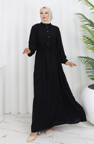 Black İslamitische Jurk 2154-01