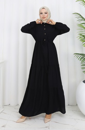 Black İslamitische Jurk 2154-01