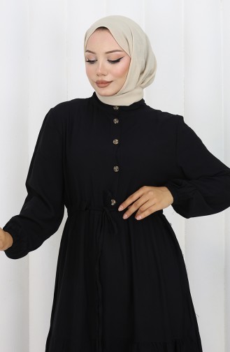 Black İslamitische Jurk 2154-01