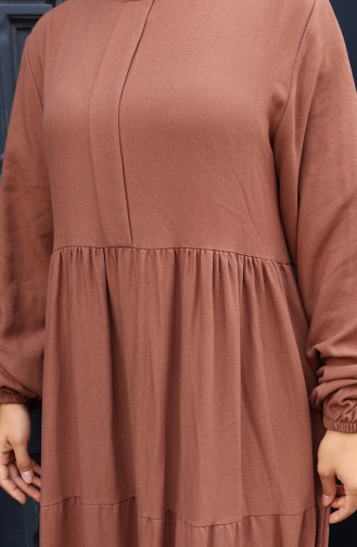Robe Hijab Couleur Brun 2149-05