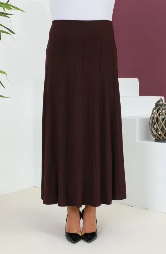 Plus Size Sandy Rok 1745-02 Bruin 1745-02