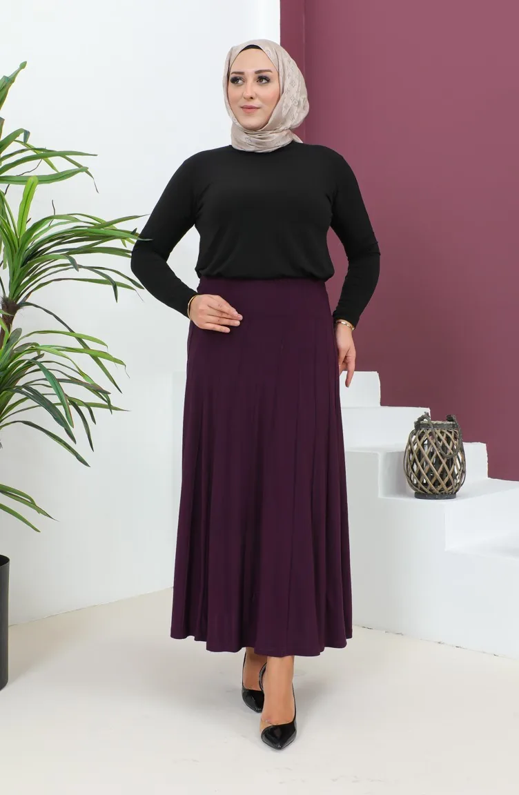 Plus Size Sandy Rok 1745-04 Paars 1745-04