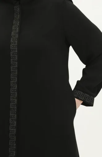 Übergröße Abaya 3008-01 Schwarz 3008-01