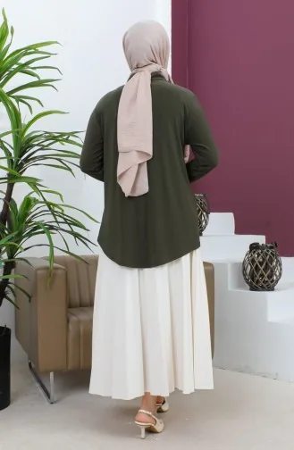 Übergröße Stoned Sandy Hemd 3600-06 Khaki 3600-06