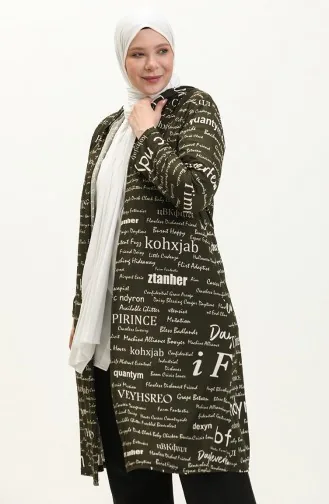 Büyük Beden Kapüşonlu Kap 4707-04 Haki