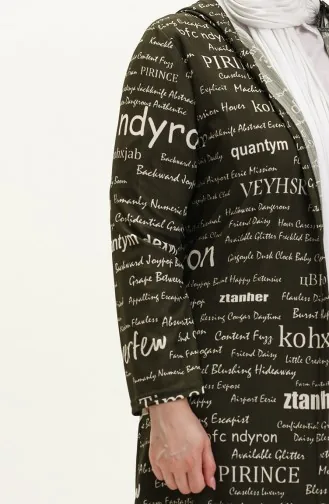 Büyük Beden Kapüşonlu Kap 4707-04 Haki