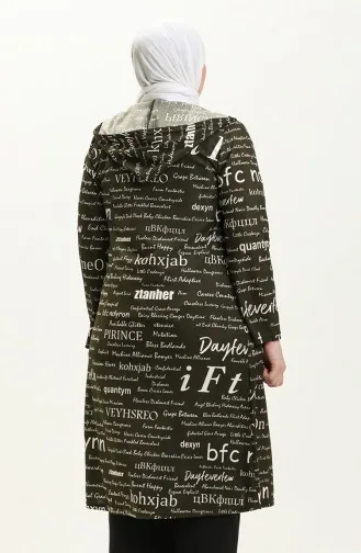 Büyük Beden Kapüşonlu Kap 4707-04 Haki