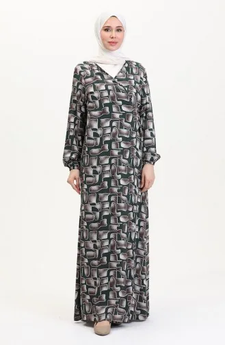 Side Tie Prayer Dress 4483AG-01 Khaki Mink 4483AG-01