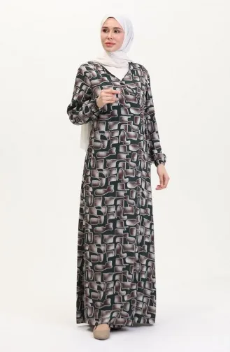 Side Tie Prayer Dress 4483AG-01 Khaki Mink 4483AG-01